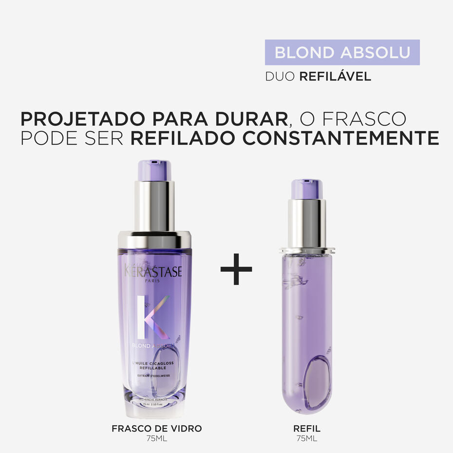 Kit Kérastase Óleo Blond Absolu L'Huile Cicagloss com Refil