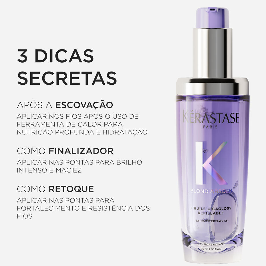 Kit Kérastase Óleo Blond Absolu L'Huile Cicagloss com Refil
