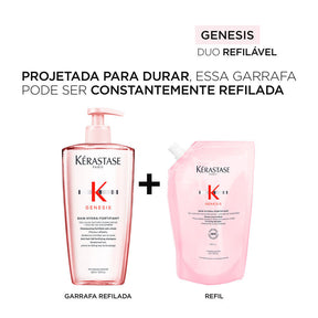 Refil Shampoo Kérastase Genesis Bain Hydra-Fortifiant (500ml)