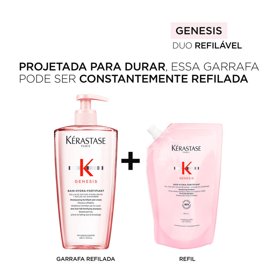 Refil Shampoo Kérastase Genesis Bain Hydra-Fortifiant (500ml)