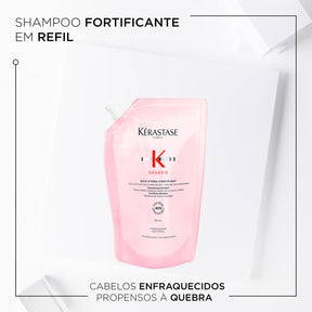 Refil Shampoo Kérastase Genesis Bain Hydra-Fortifiant (500ml)