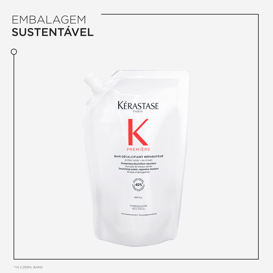 Refil Shampoo Kérastase Première Bain Décalcifiant Réparateur (500ml)